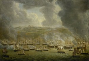 De Aanval van het Gecombineerde Engels-Nederlandse Eskader op Algiers, 1816