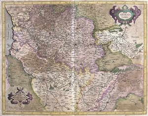 Artois, Frankrijk (gravure) door Gerardus Mercator