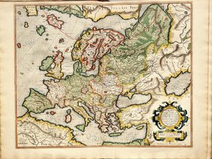 Atlas sive Cosmographicae Meditationes de Fabrica Mundi et Fabricati Fugura Europe: Livonia, Rusland door Gerardus Mercator