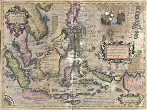 Oost-India met Borneo en de Filipijnen (gravure)