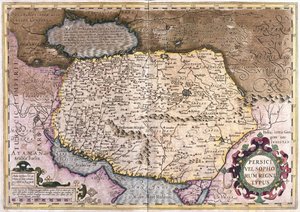 Irak en Afghanistan (gravure) door Gerardus Mercator