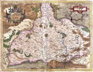 Moravië, Tsjechië (gravure) door Gerardus Mercator