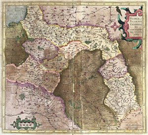 Picardië, Champagne, Frankrijk door Gerardus Mercator
