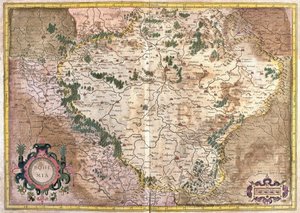 Praag, Tsjechië (gravure) door Gerardus Mercator