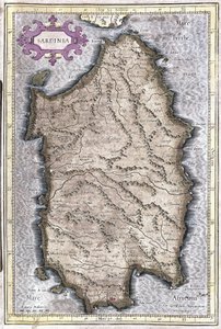 Sardinië, Italië (gravure)