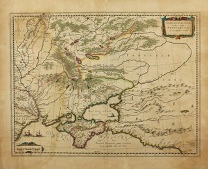 Taurica Chersonesus. Kaart van de Krim door Gerardus Mercator