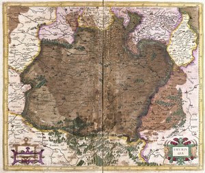 Thüringen, Duitsland (gravure)