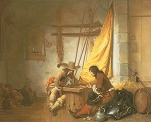 Soldaten die tric-trac spelen, 1653