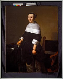 Portret van zijn vrouw