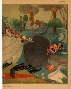La Baionnette, Satirisch in kleuren door Gerda Marie Frederike Wegener