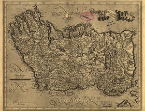 Irlandiae regnum. LOC 99446223 door Gerhard Mercator