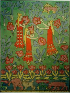 Drie prinsessen in de sprookjestuin door Gerhard Peter Frantz Vilhelm Munthe