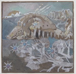 Hoge bergen door Gerhard Munthe