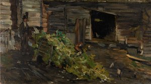 De slee door Gerhard Munthe