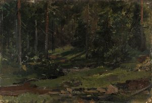 Boslandschap door Gerhard Munthe