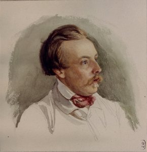 Portret van de schilder Alexander von Kotzebue
