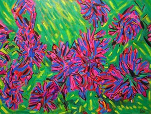 Abstracte denkbeeldige bloemen