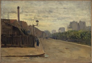 Rue Auguste-Cain, circa 1900 door Germain Eugene Bonneton