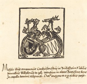 Boekplaat van Wilhelm von Zell