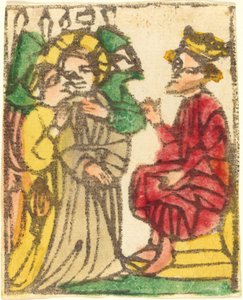 Christus voor Herodes door German 15th Century