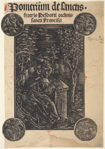 Franciscaan, Pelbartus van Temesvar, in een tuin