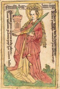 Sint Barbara door German 15th Century