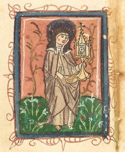 Heilige Clara van Assisi door German 15th Century
