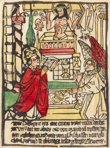 De mis van Sint Gregorius door German 15th Century