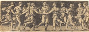 Apollo Danst met de Negen Muzen