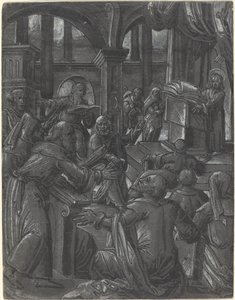 Christus in Gesprek met de Doktoren door German 16th Century