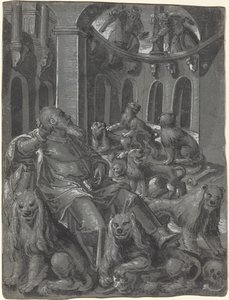 Daniel in de leeuwenkuil [recto]