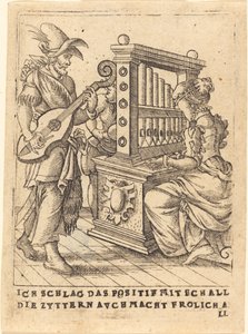 Ik sla het positief met geluid de citers navolgend vrolijk allemaal door German 16th Century