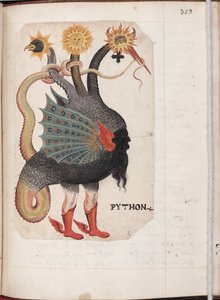 Python uit: Alchemistisch en Rozenkruisers Compendium, ca. 1760