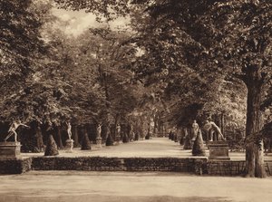 Tuintheater, Tuinen van Herrenhausen, Hannover (z/w foto)