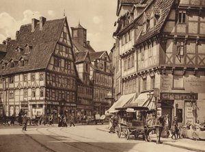 Marktstrasse, Hannover (zwart-wit foto) door German Photographer