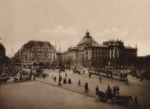 Munchen / München: Paleis van Justitie (z/w foto)