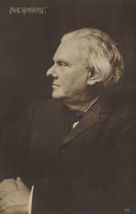 Portret van August Wilhelm Bach (z/w foto) door German Photographer