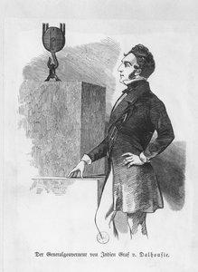1e Markies van Dalhousie, Gouverneur van India (gravure)