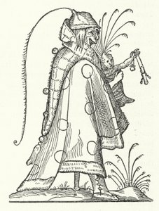 Een personage uit het boek Les Songes drolatiques de Pantagruel (De Komische Dromen van Pantagruel) door Richard Breton door German School