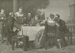 Een feest in het huis van Titiaan door German School