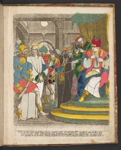 Een pagina uit A series of engravings of subjects from the Life of Jesus Christ, c. 1725 door German School