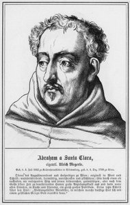 Abraham a Santa Clara, eigentl Ulrich Megerle (gravure)