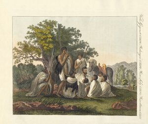 Abyssiniërs rusten tijdens hun reis