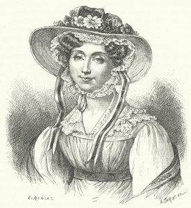 Adelaide, Prinses van Orléans (gravure) door German School