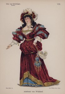 Adelheid von Walldorf, uit Gotz von Berlichingen door Goethe door German School