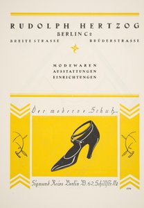 Advertentie voor Rudolph Hertzog Schoenen, uit Styl, uitgegeven 1922