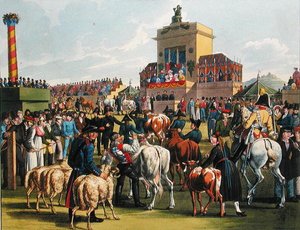 Landbouwtentoonstelling in Cannstadt, Württemberg, ca. 1820