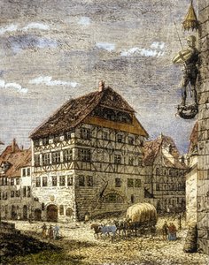 Huis van Albrecht Dürer in Neurenberg, Duitsland