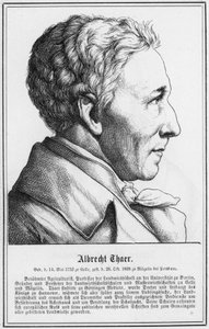 Albrecht Thaer (gravure) door German School