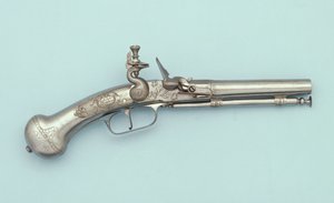 Een volledig stalen vuursteenpistool, Jan Cloeter a Grevenbroich, c.1660
